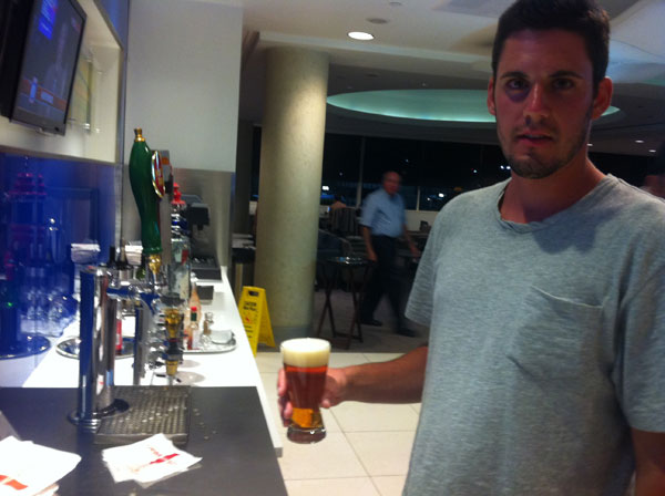 Open bar in the airport